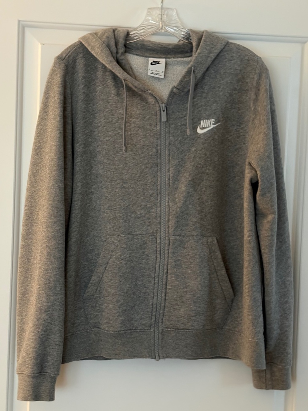 EUC Nike Zip Up Hoodie Gray Women’s Large